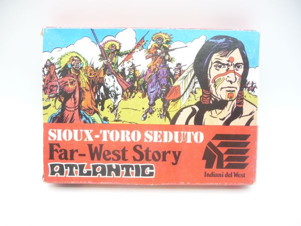 Atlantic 1:72 Sioux Toro Seduto, Nr. 1109 - OVP, Figuren lose, 30 Teile komplett