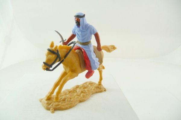 Timpo Toys Arab riding, light-blue with dagger