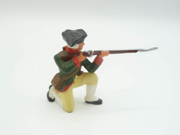 Elastolin 7 cm American Militia: Soldat kniend schießend, Nr. 9144