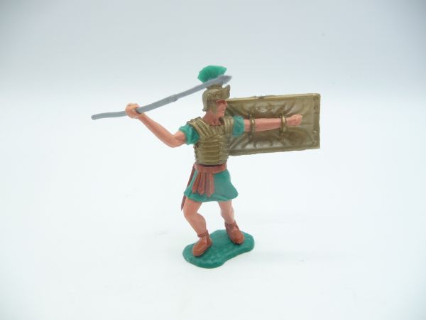 Timpo Toys Römer stehend, grün mit Pilum - Schlaufen ok