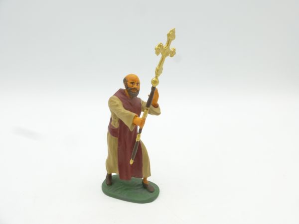 Modification 7 cm Monk advancing with cross (metal figure)