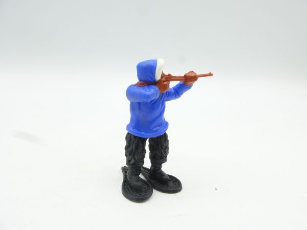 Timpo Toys Eskimo standing firing - rare medium blue