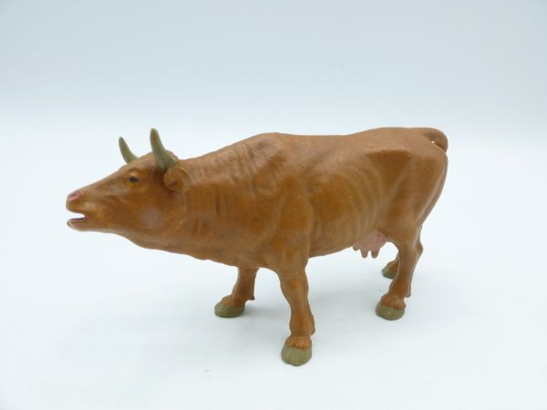 Preiser Cow roaring, No. 3804, brown - orig. packaging, brand new