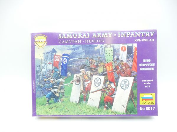 Zvezda 1:72 Samurai Army Infantry XVI - XVII Century, No. 8017 - orig. packaging, shrink-wrapped