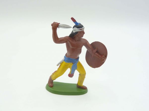 Britains Swoppets Indian standing with knife + shield