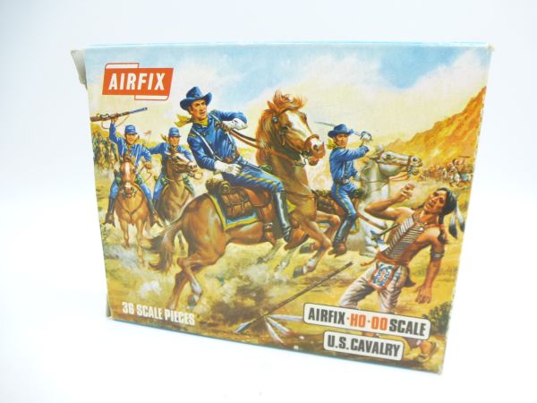 Airfix 1:72 US Cavalry, No. S22-95 - orig. packaging (Blue Box), figures loose
