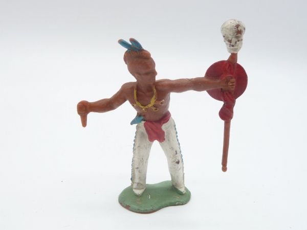 Crescent Toys Iroquois with spear + knife