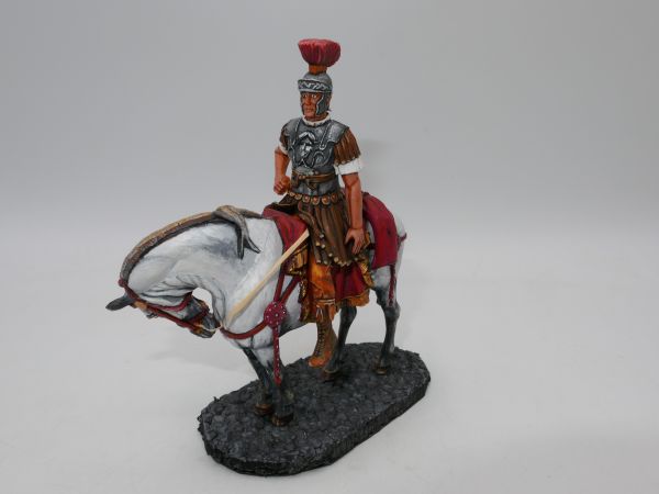 Römischer Legionär zu Pferd (Kunststoff), ca. 8 cm Figur