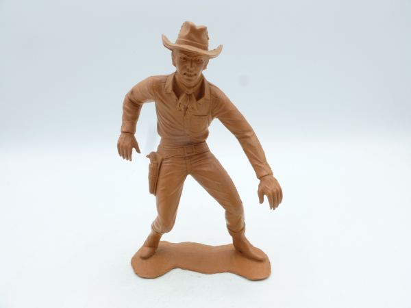 Marx (Rohling) Cowboy stehend, Pistole ziehend, braun (14 cm)