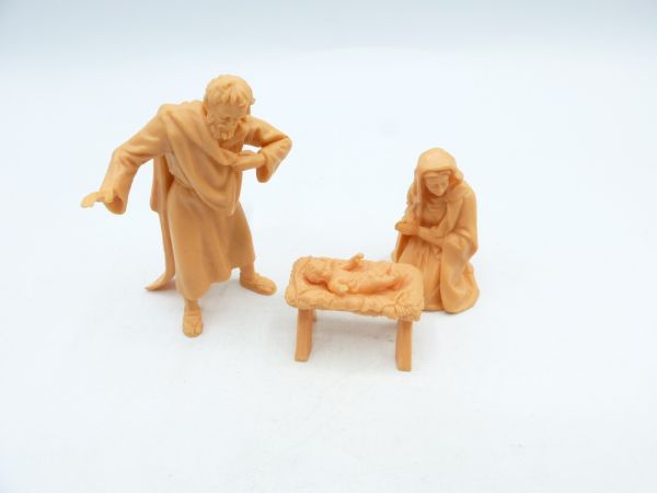Elastolin 7 cm (blank) Nativity scene, 3 figures (No. 6610-6612) - top condition