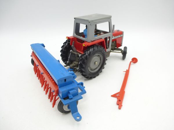 Britains Tractor "Massey Ferguson 595 with row marker