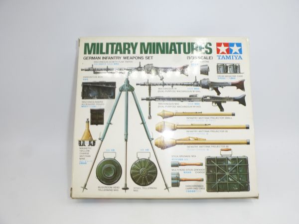 TAMIYA 1:35 German Infantry Weapons Set, No. MM 111 - orig. packaging, on cast