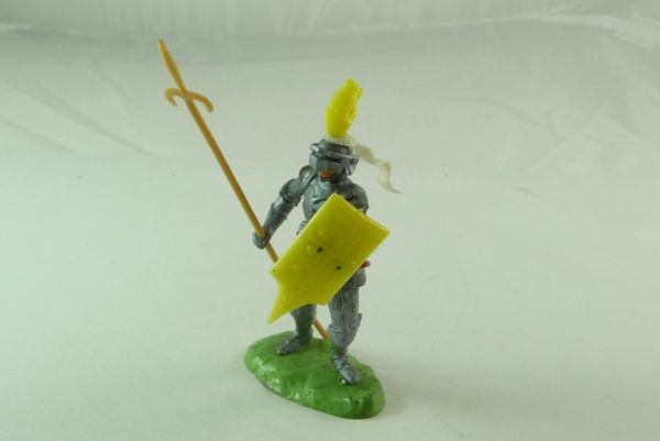Elastolin Knight with spear and shield - yellow
