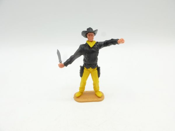 Timpo Toys Cowboy 2. Version stehend mit Messer - tolle Kombi