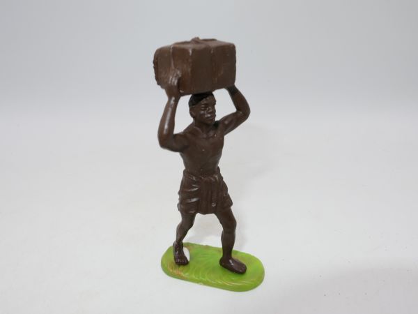 Elastolin 7 cm (Rohling) Afrikanische Großwildjagd: Afrikaner Kiste tragend