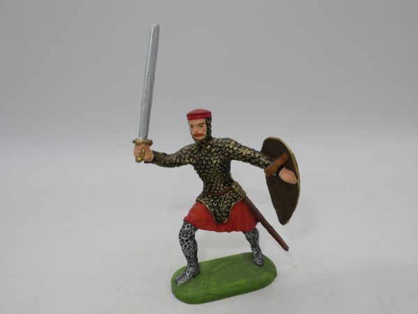 Preiser 7 cm Bayeux Norman with sword + shield - brand new