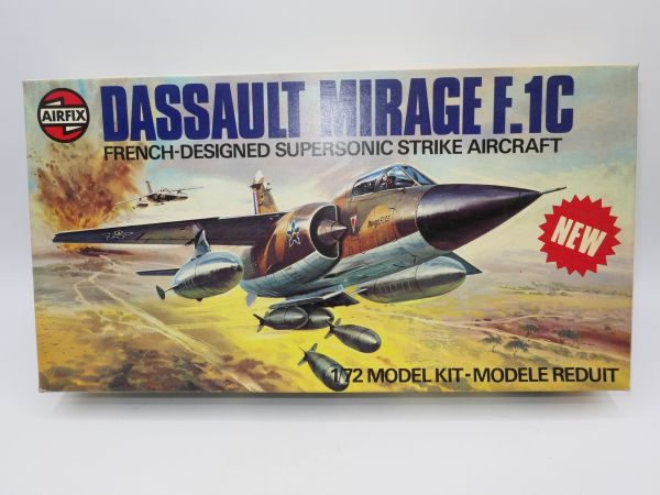 Airfix 1:72 Dassault Mirage F.1C, Nr. 0422-2 - OVP, am Guss, Box mit Lagerspuren