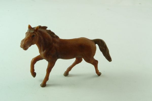 Elastolin Pferd laufend - braun
