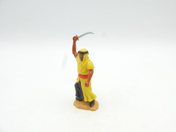 Timpo Toys Araber stehend gelb mit Krummsäbel (Innenkleid schwarz)
