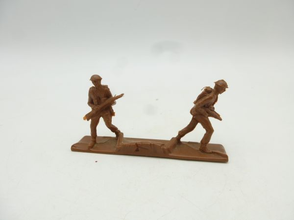Matchbox Minidiorama mit 2 Soldaten