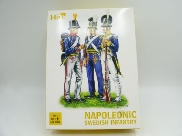 HäT 1:72 Nap. Swedish Infantry, No. 8091 - orig. packaging, bulk box