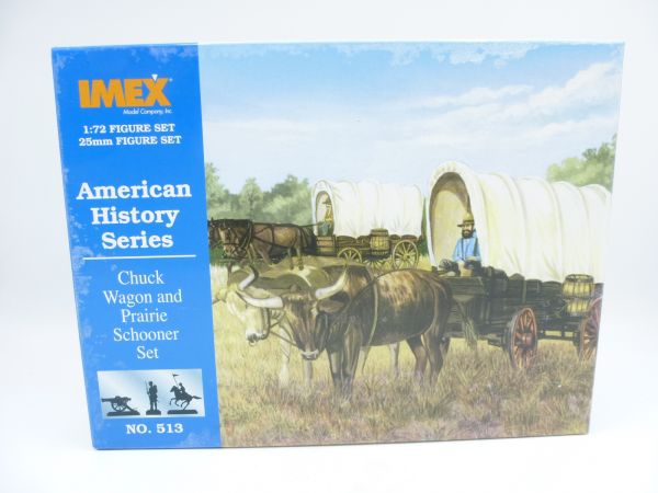 IMEX 1:72 Chuck Wagon and Prairie Schooner Set, Nr. 513