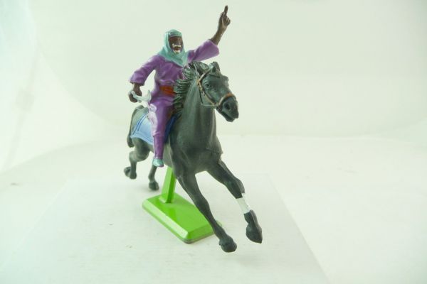 Britains Deetail Arab riding with sabre, arm up - colour variation