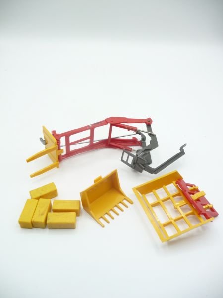 Britains Add-on front loader, No. 9574 with accessories