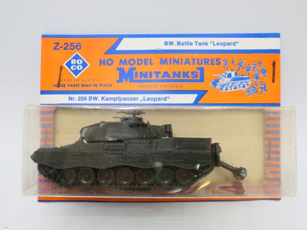 Roco Minitanks BW battle tank "Leopard", No. Z-256 - orig. packaging
