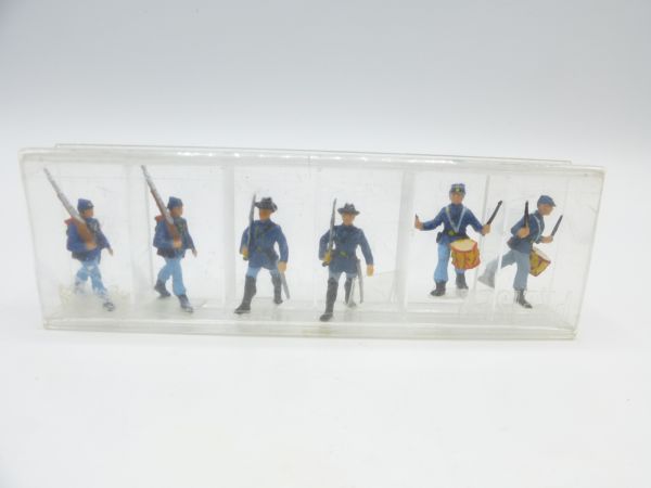 Preiser H0 6 Union Army soldiers incl. drummer - orig. packaging