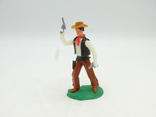 Elastolin 5,4 cm Cowboy stehend mit 2 Pistolen