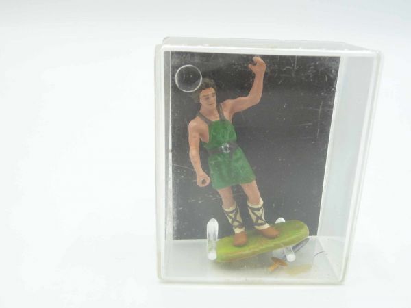 Preiser 4 cm Norman with sword, No. 8839, green - orig. packaging, brand new