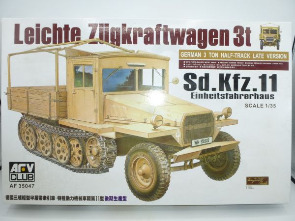 AFV Club 1:35 Light Traction Vehicle 3 t Half Track Late Version, No. 035047