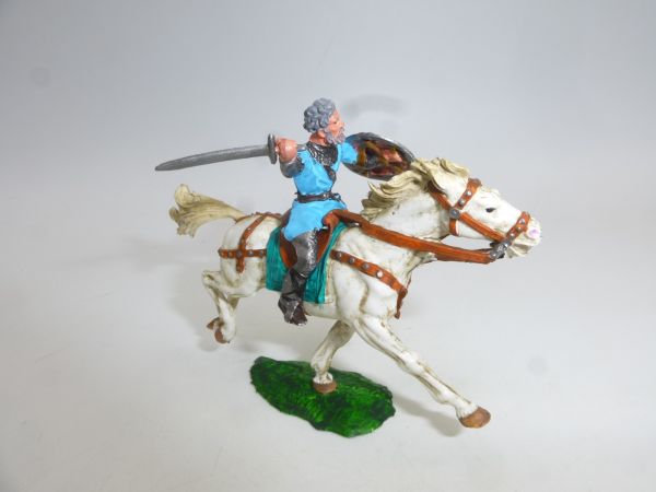 Norman on horseback with sword + shield - great modification to 4 cm figures