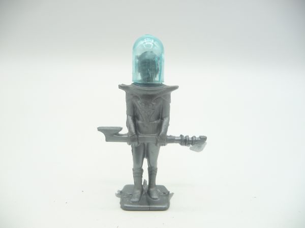 Astronaut, silver, weapon in front of the body (height 6,5 cm)