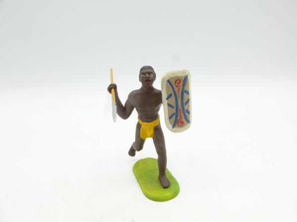 Preiser 7 cm African running with spear, No. 8204 - top condition