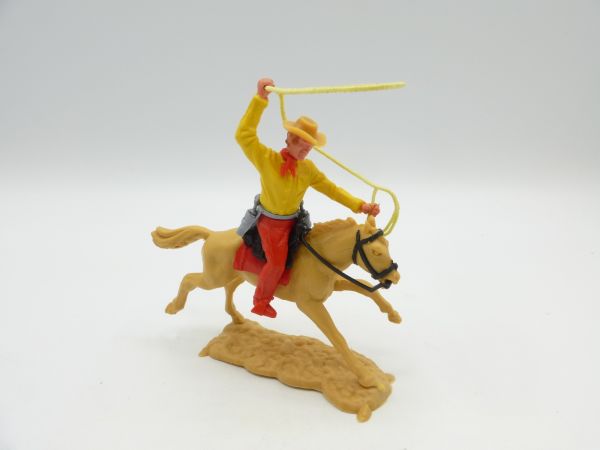 Timpo Toys Cowboy 3rd version riding with lasso
