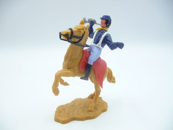 Timpo Toys Union Army Soldier 3rd version riding with trumpet