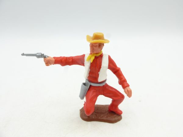 Timpo Toys Cowboy 3rd version crouching, shooting pistol