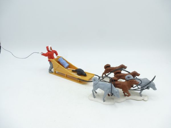 Timpo Toys Eskimoschlitten / Hundeschlitten, beige - ladenneu