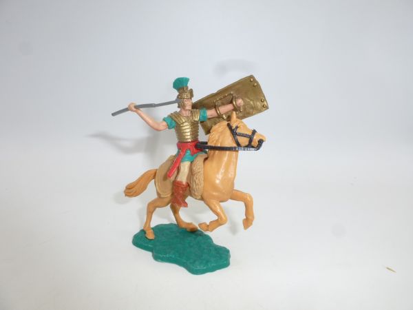 Timpo Toys Roman variant on horseback, green with pilum, red sword scabbard