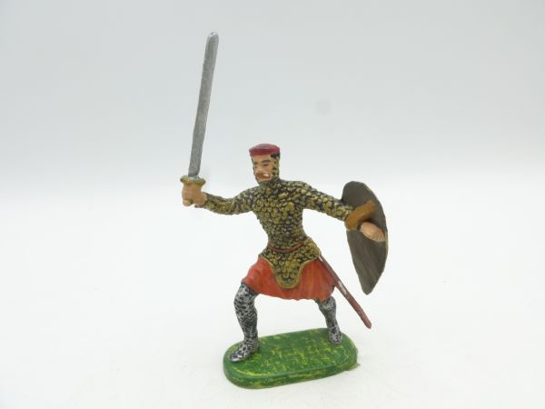 Preiser 7 cm Bayeux Norman with sword and shield going forward