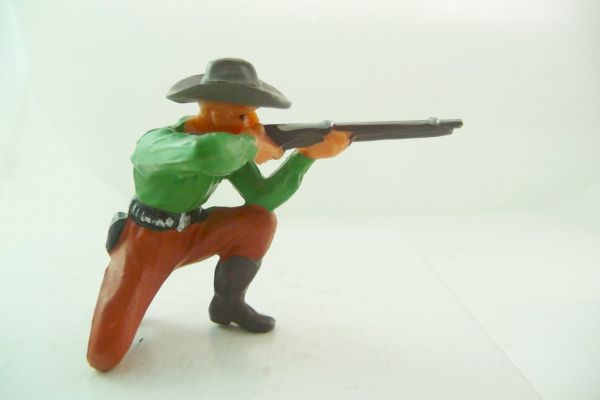 Elastolin 7 cm Cowboy kneeling firing, No. 6964