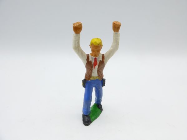 Heimo Cowboy standing, hands up (hard plastic)