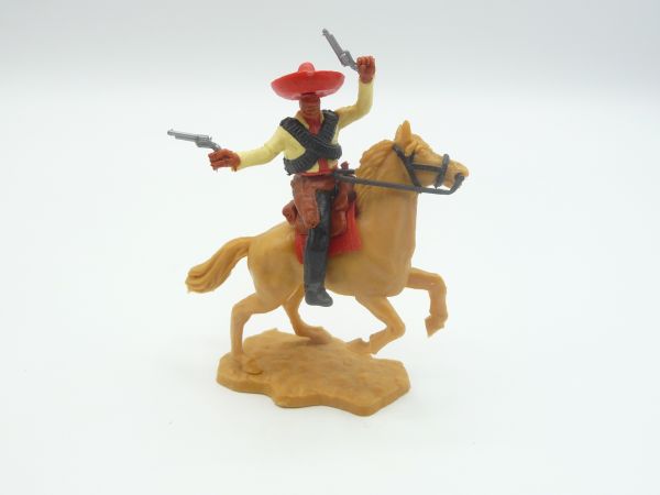 Timpo Toys Mexican riding, firing wild with 2 pistols, light-yellow/red