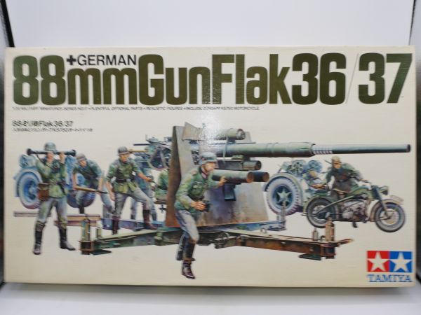 TAMIYA 1:35 88 mm Gun FLAK 36/37 + GERMAN, Nr. 17 - OVP, Teile in Tüte