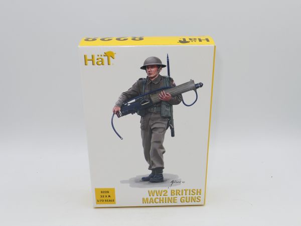HäT 1:72 WW 2 British Machine Guns, No. 8228 - orig. packaging, on cast