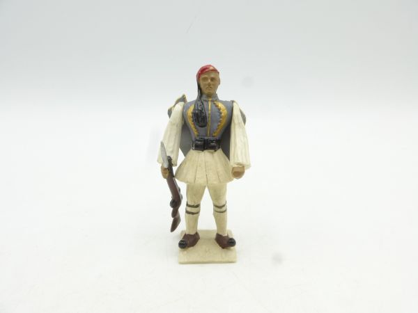 Aohna Greek soldier standing, rifle sideways - early figure