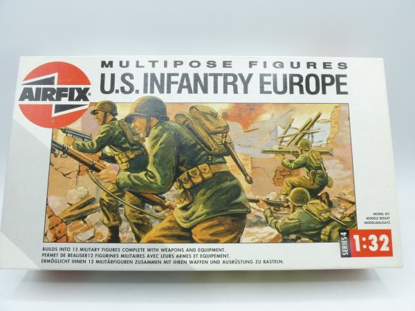Airfix 1:32 Multipose Figures: US Infantry Europe, No. 0486 - orig. packaging