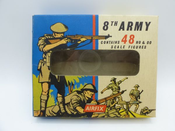 Airfix 1:72 8th Army - old box with window, all figures on cast
